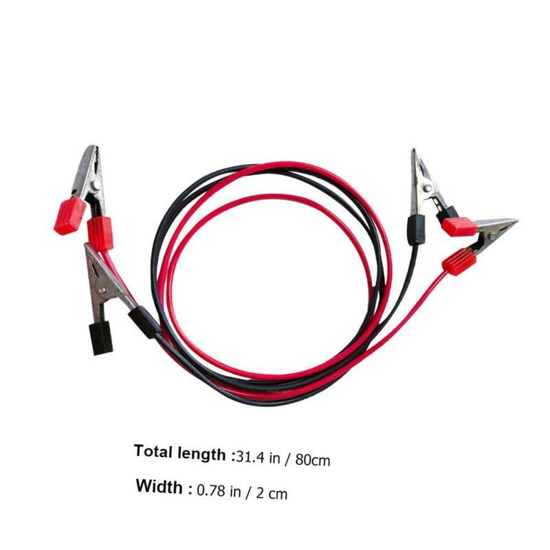 2pcs 30cm Alligator Clip Test Leads Flexible Insulated Cables for Physics Electrical Experiments - Image 2